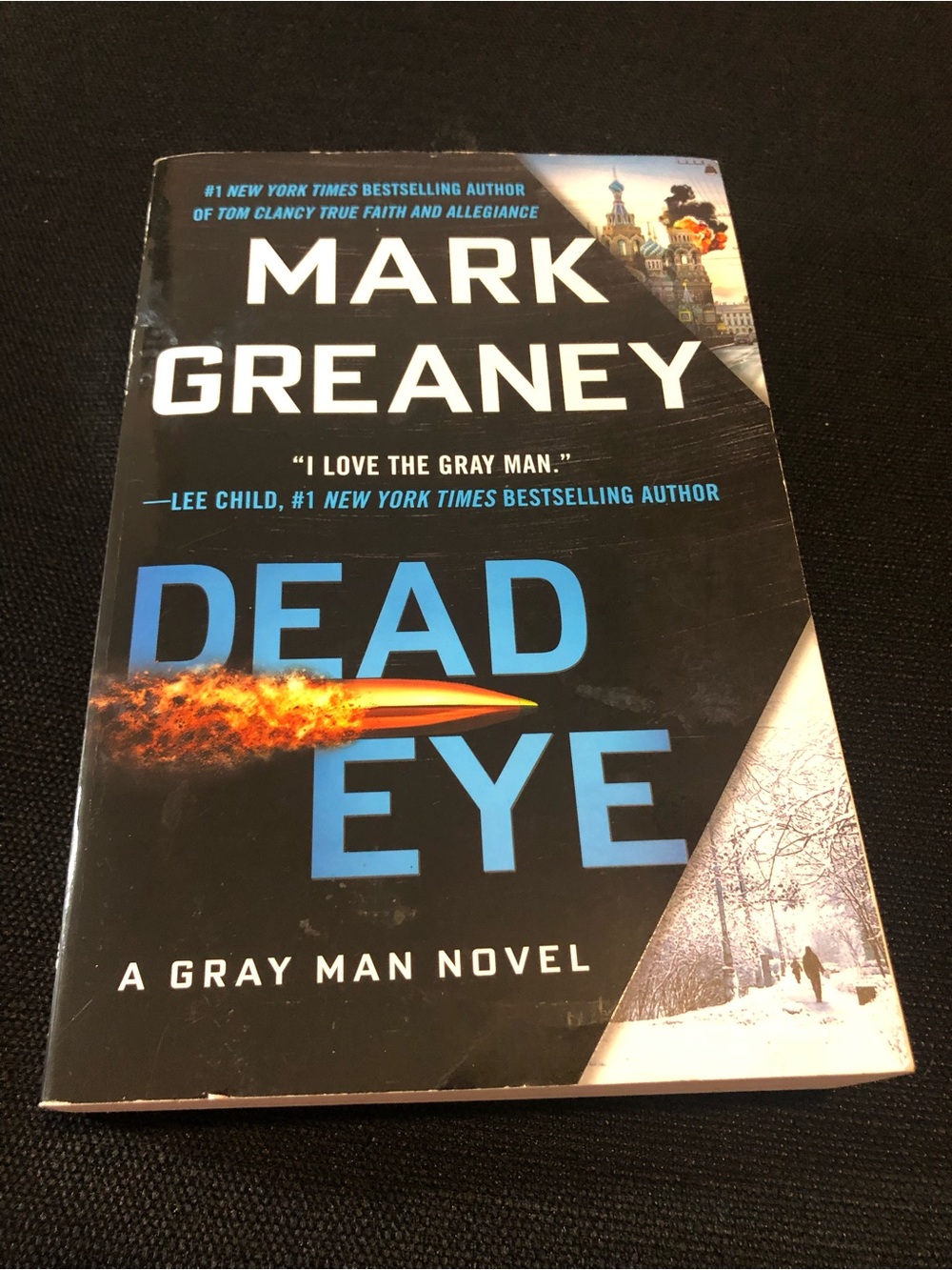 Mark Greaney "Dead Eye" Paperback Book Novel - Blue & Black Cover